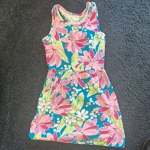 Gymboree Vibrant Pink and Teal Floral Top